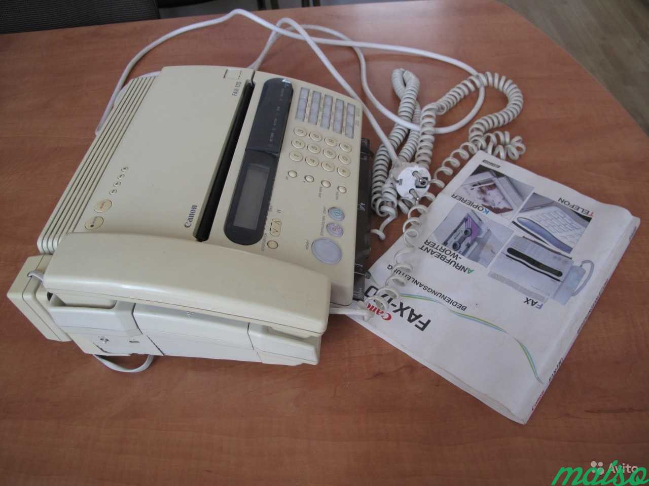 Раритетный телефон-факс canon Fax-170 c автоответч в Санкт-Петербурге. Фото 2