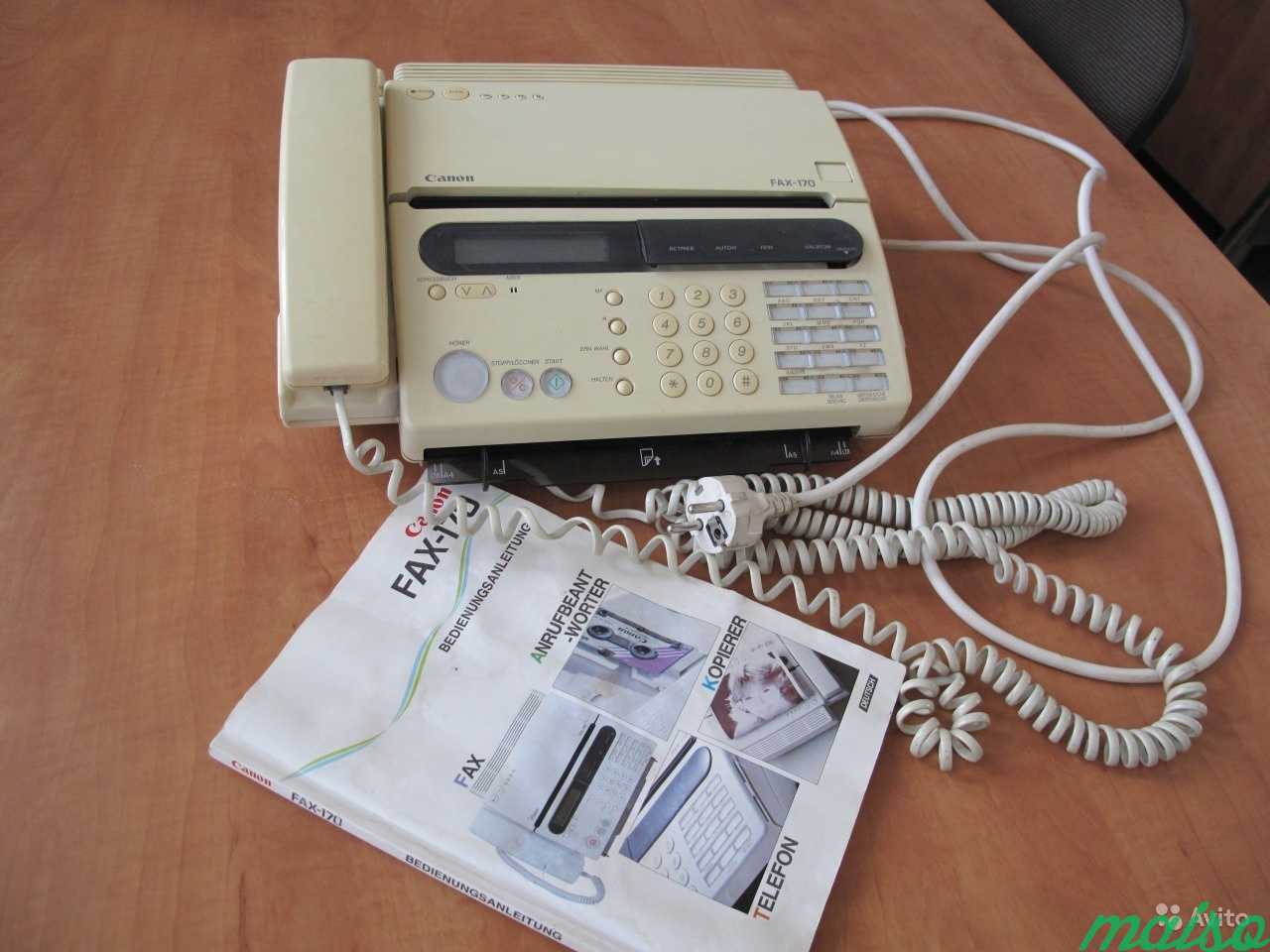 Раритетный телефон-факс canon Fax-170 c автоответч в Санкт-Петербурге. Фото 1