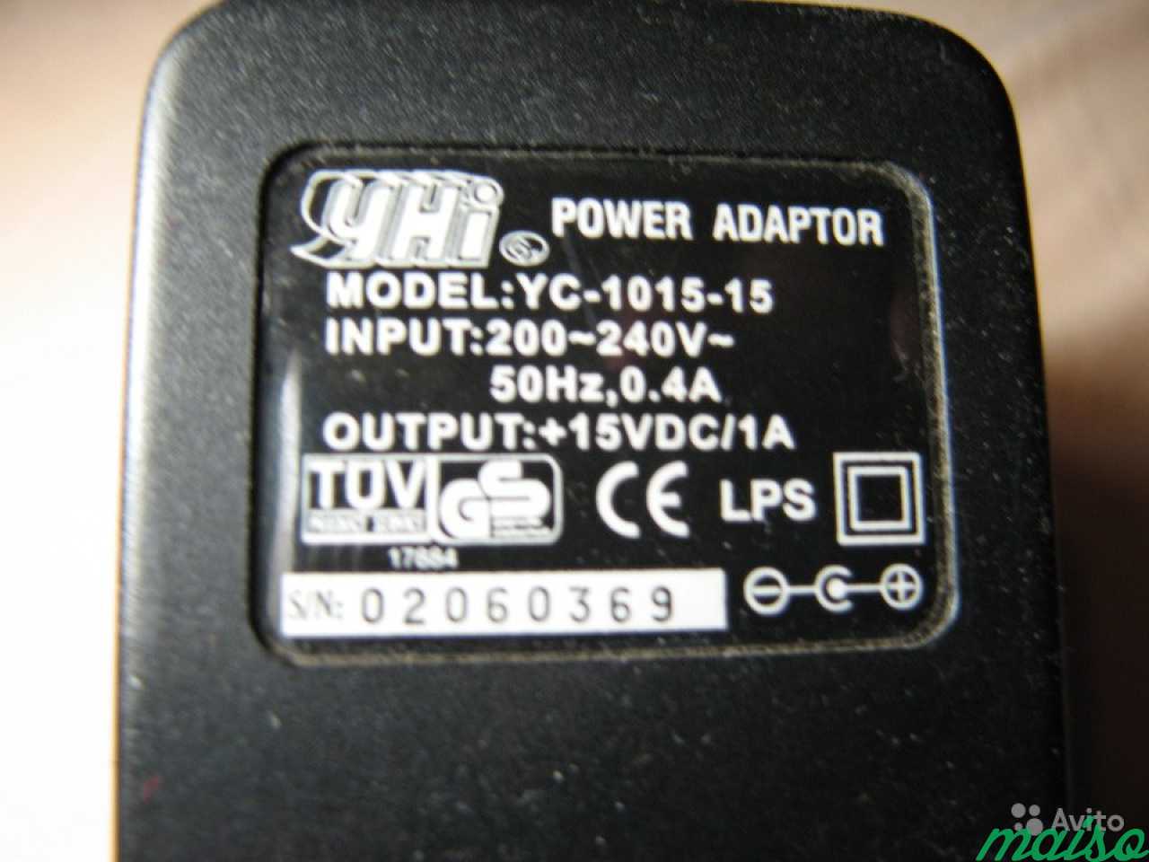 Зарядное устройство +15V DC/1A в Санкт-Петербурге. Фото 1