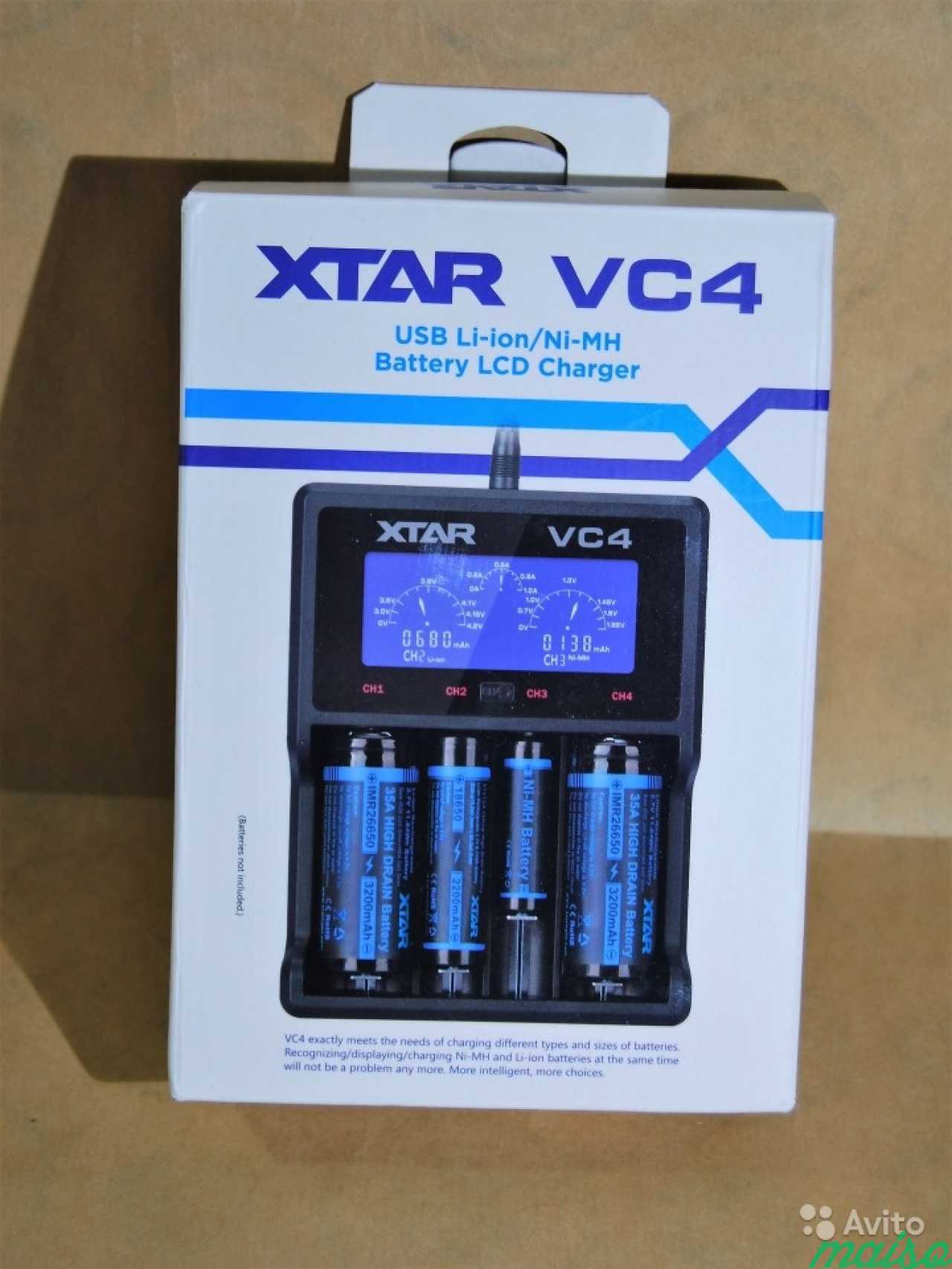 Зарядное устройство xtar VC4 с подключением по USB в Санкт-Петербурге. Фото 2