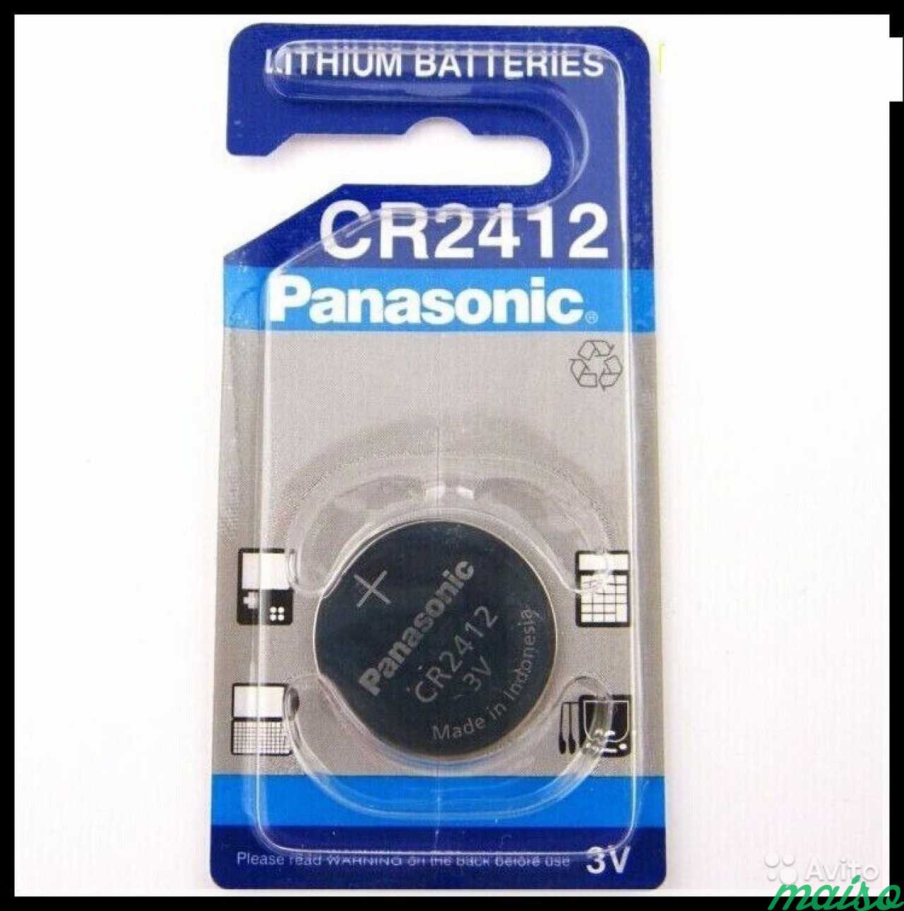 Батарейка Panasonic CR2412 в Санкт-Петербурге. Фото 1