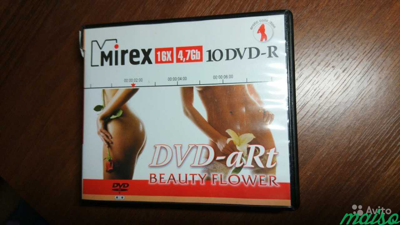 10 чистых дисков DVD-R Mirex Erotic collection в Санкт-Петербурге. Фото 1
