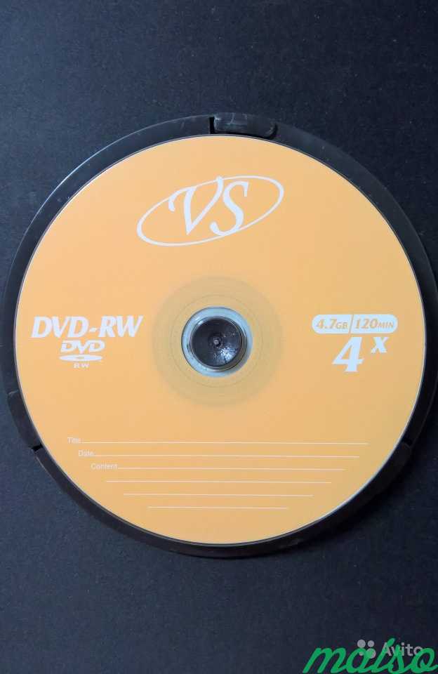 DVD-RW 4,7 Гб (10 шт. в уп.) в Санкт-Петербурге. Фото 2