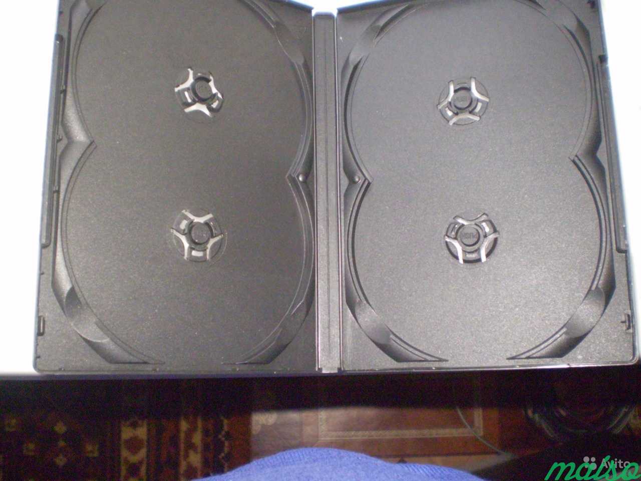 Упаковка для компакт-диска чёрная на 4 диска в Санкт-Петербурге. Фото 1