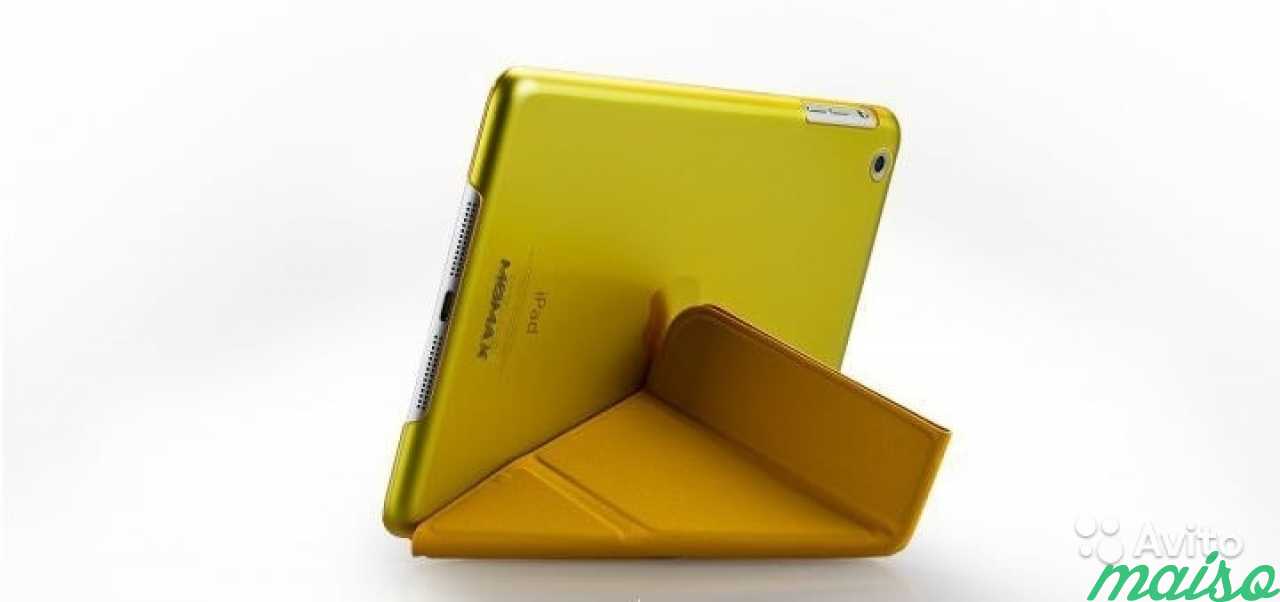 Желтый чехол для iPad Mini momax Flip Cover Case в Санкт-Петербурге. Фото 3