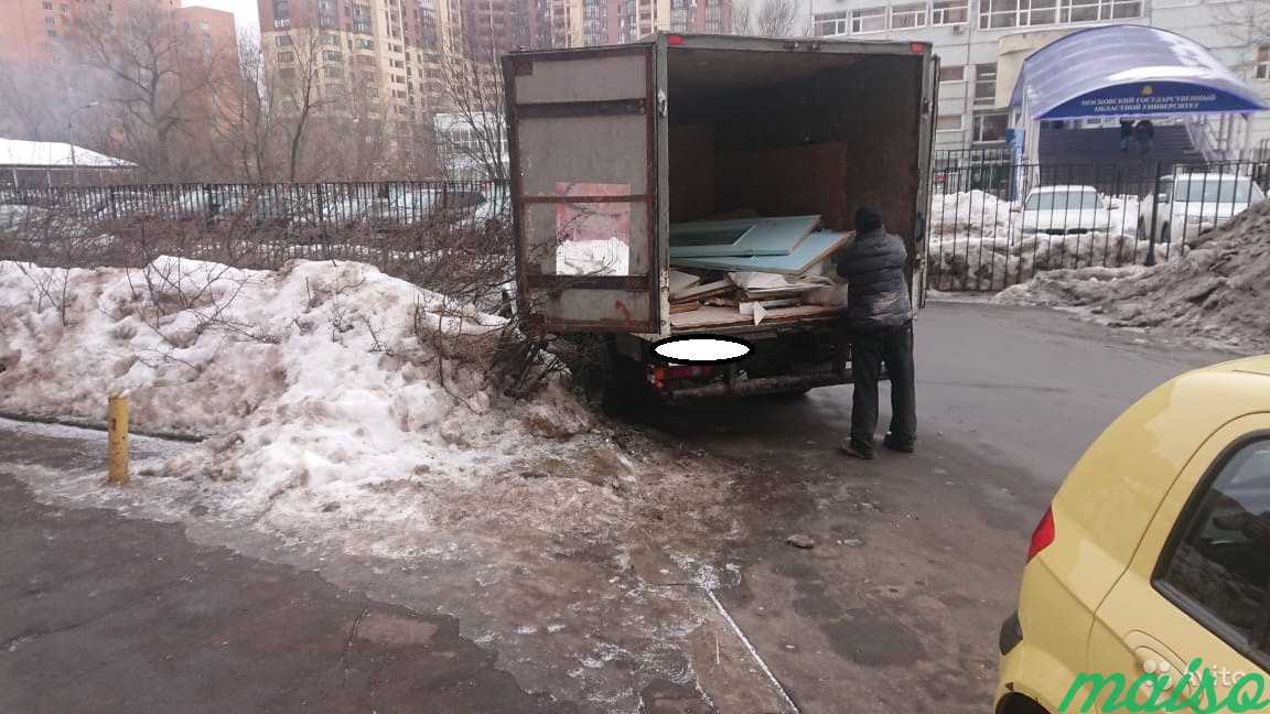 Вывоз мусора, чугунных ванн, мебели, хлама. Газель в Москве. Фото 1