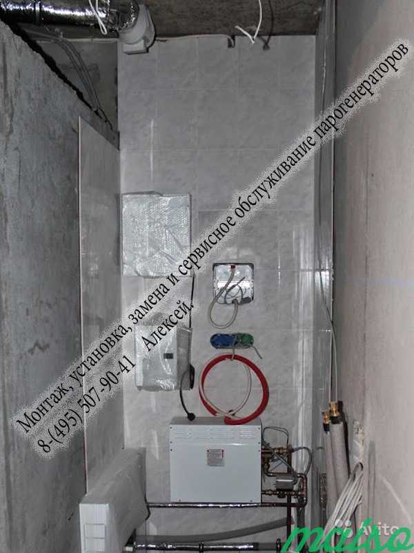 Монтаж парогенератора для турецкой бани (хамам ) в Москве. Фото 2