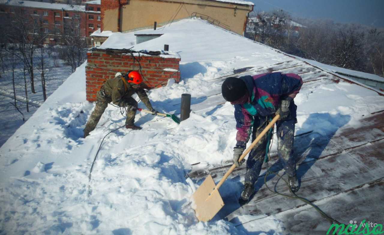 Чистка крыши от снега. Без протечек. Безопасно в Москве. Фото 3