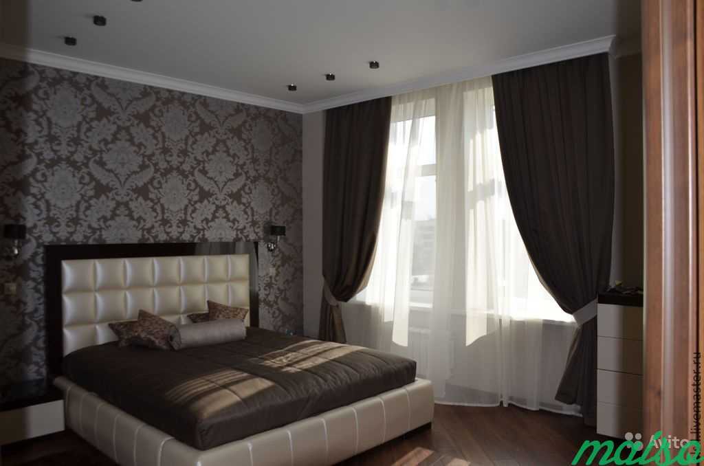 Шторы и покрывало для спальни на заказ в Москве. Фото 3