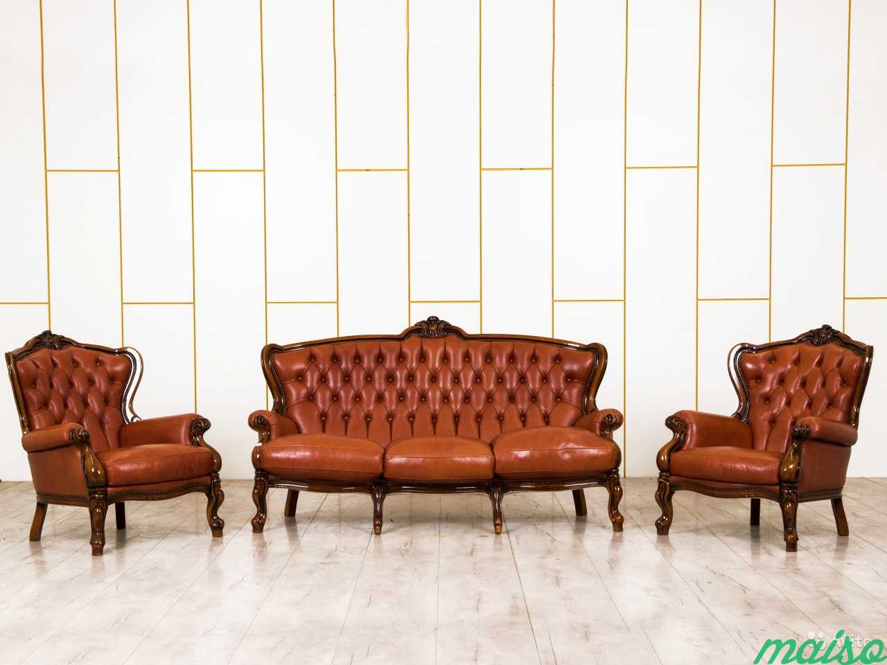 Комплект элитной мягкой мебели в офис. Мебель бу в Москве. Фото 1