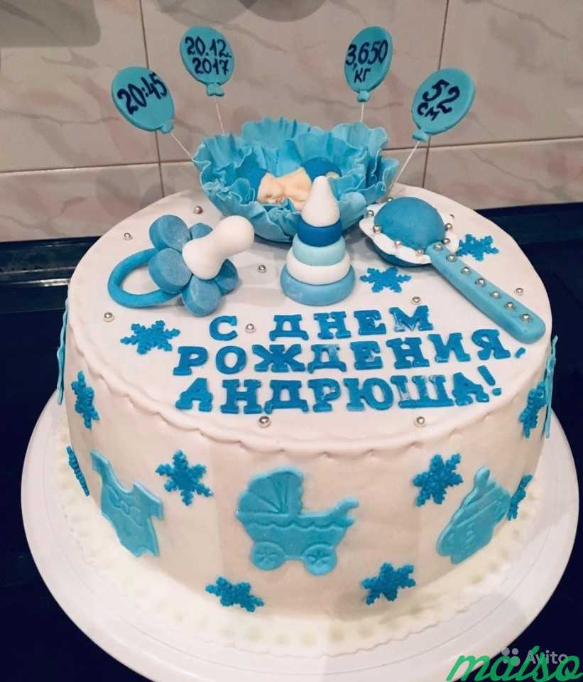 Детские, на годик, капкейки и торты на заказ в Москве. Фото 1