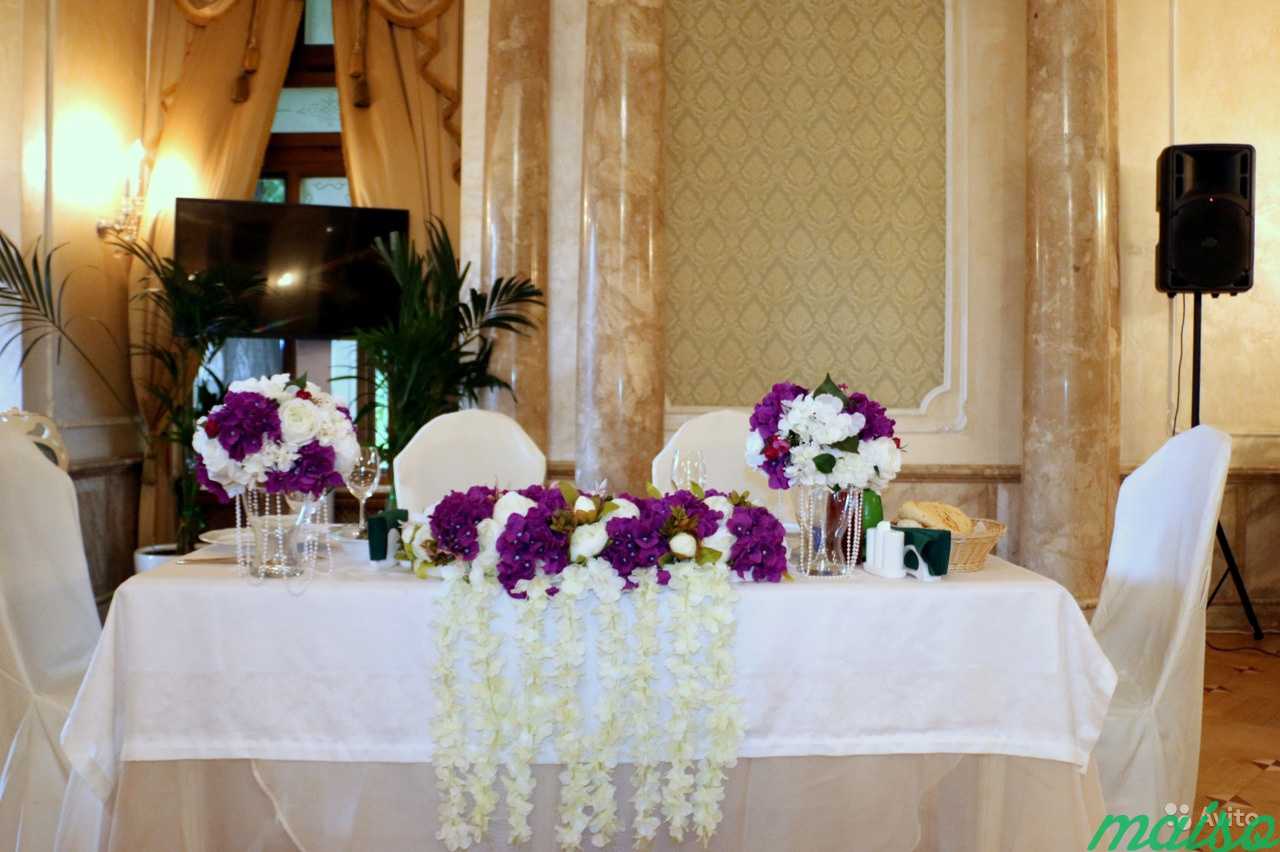 Цветы на свадебный стол в Москве. Фото 4