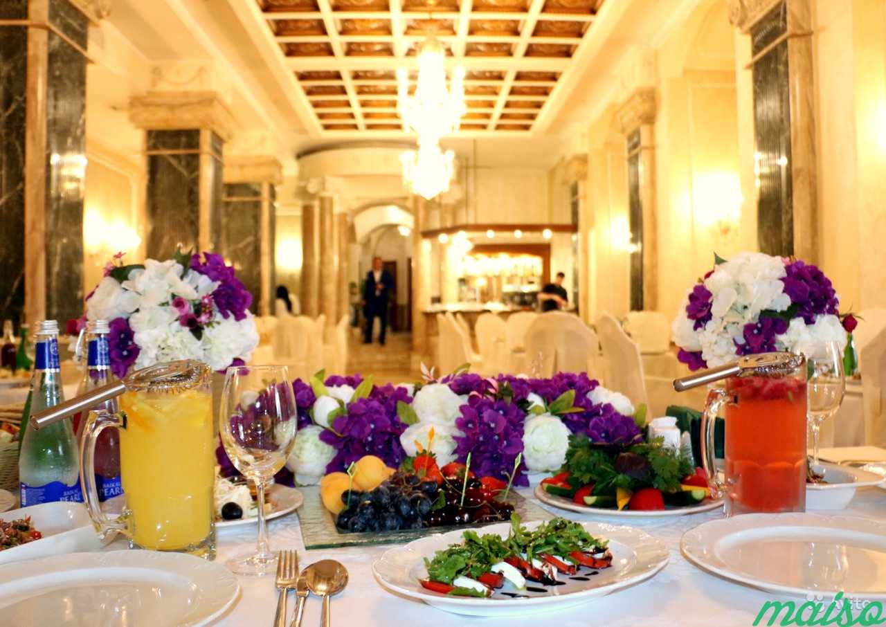 Цветы на свадебный стол в Москве. Фото 1