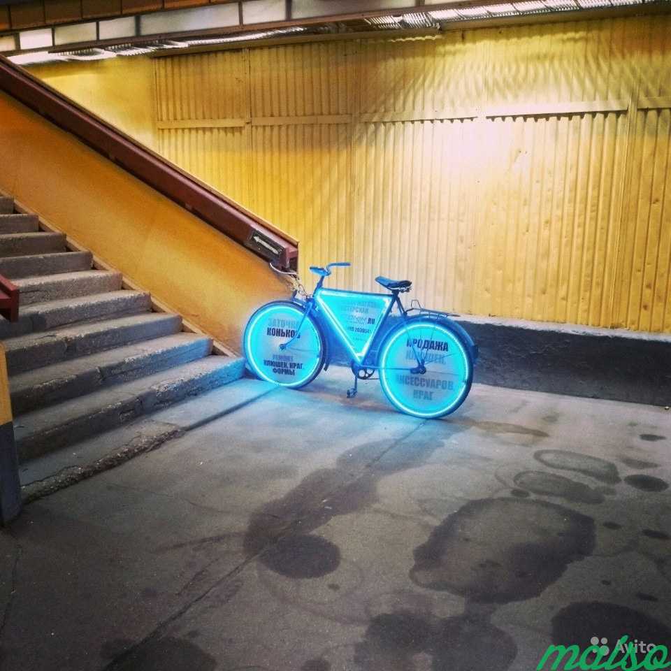 Реклама на велосипеде, велосипеды с рекламой в Москве. Фото 1