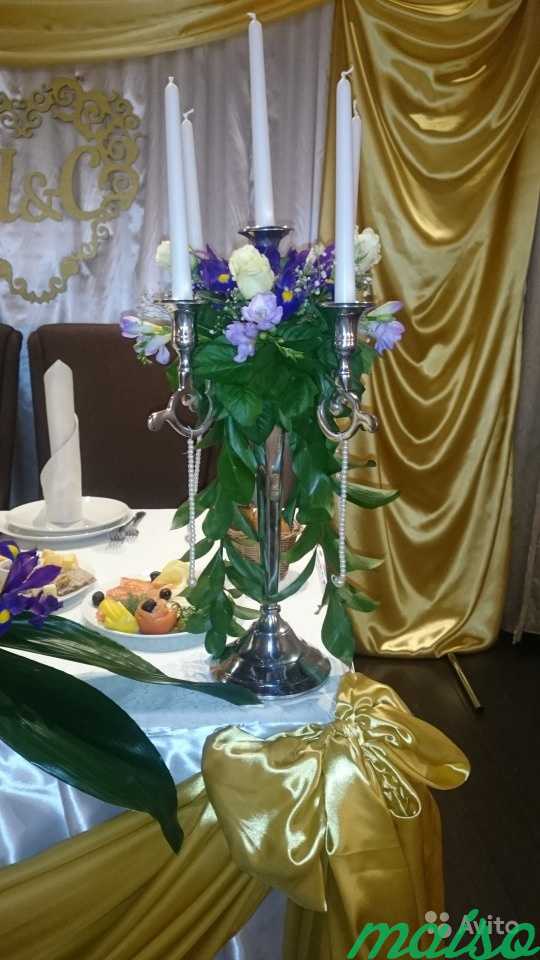 Драпировка и цветочное оформление на свадьбу в Москве. Фото 4