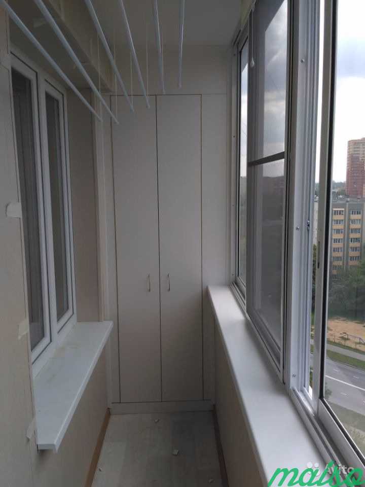 Шкаф на балкон встроенный по вашим размерам в Москве. Фото 9