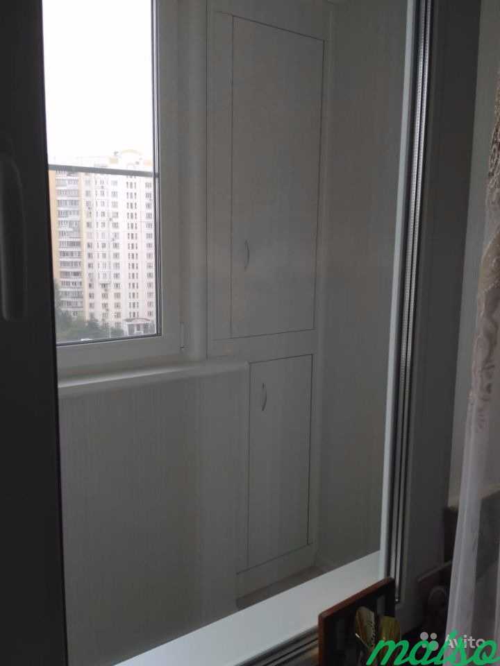 Шкаф на балкон встроенный по вашим размерам в Москве. Фото 3