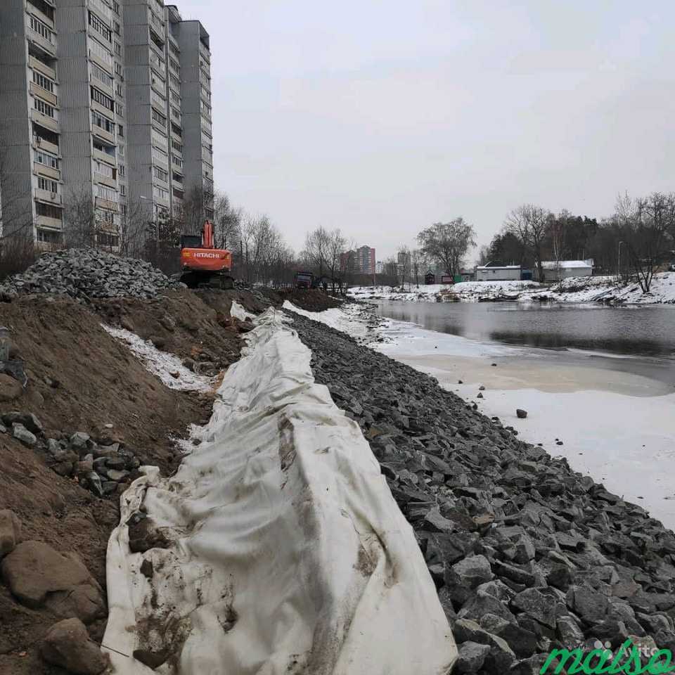 Берегоукрепление, реки, каналы, дренаж укрепление в Москве. Фото 3