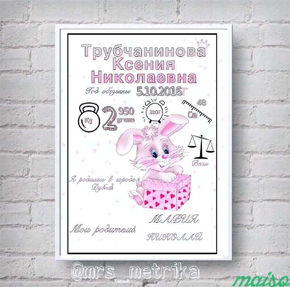 Метрика Календарь постер в Москве. Фото 1