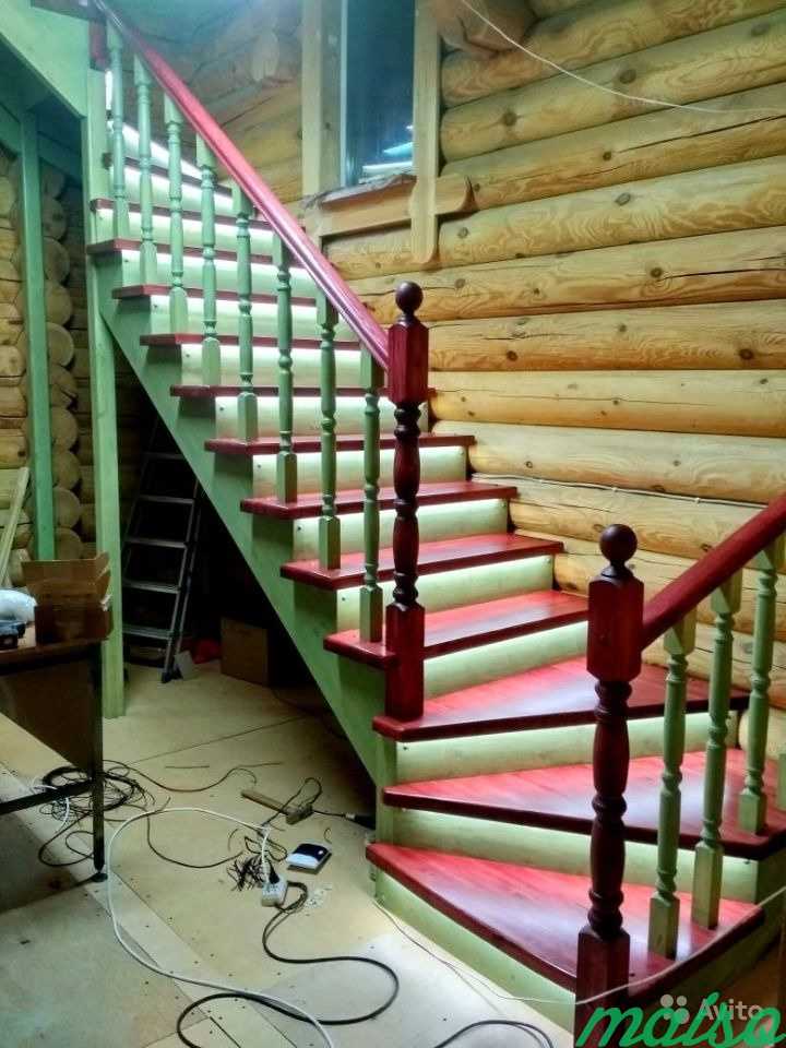 Лестницы из дерева.Изготовление и монтаж в Москве. Фото 3