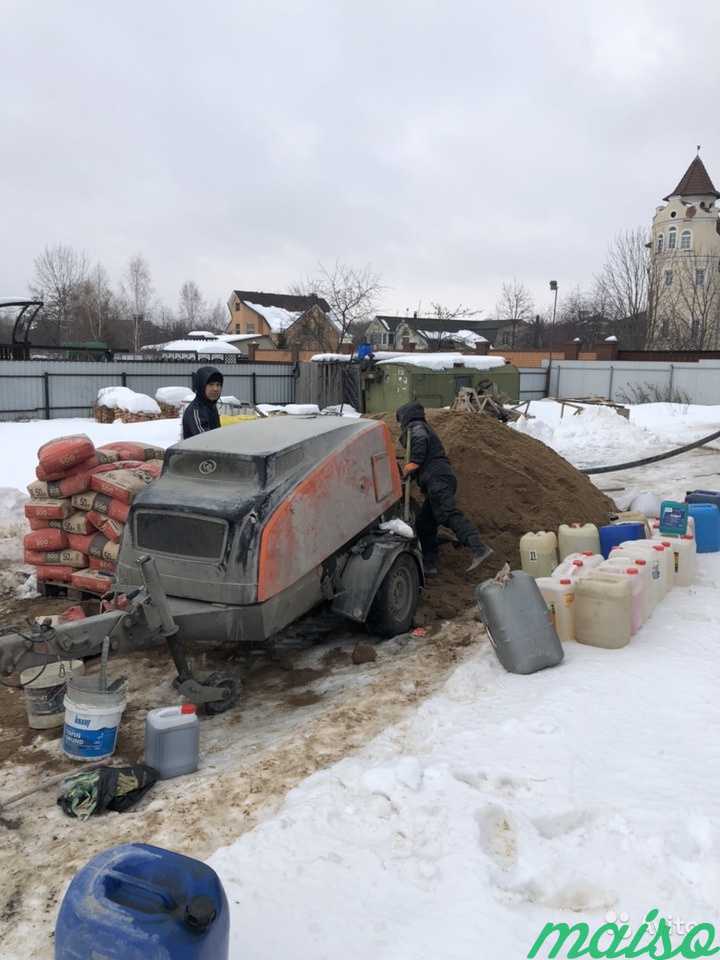 Стяжка пола полусухая растворосмесителем в Москве. Фото 8