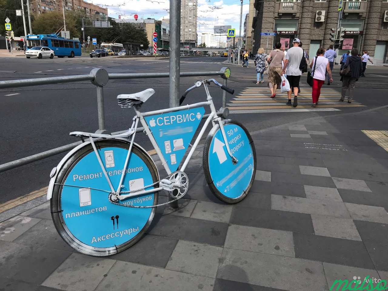 Реклама на велосипедах. Велосипеды с рекламой в Москве. Фото 10