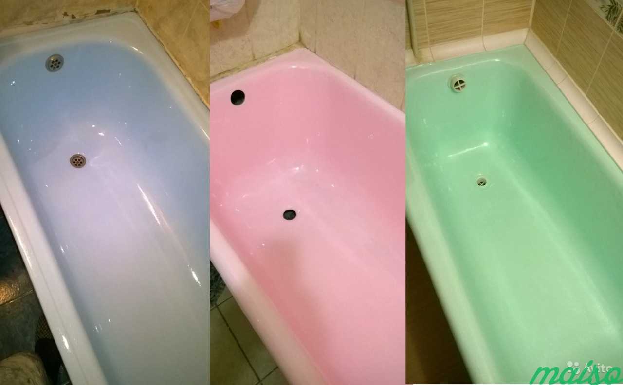Реставрация ванны, жидкий акрил, эмалировка в Москве. Фото 7