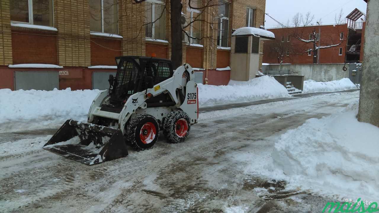 Аренда минипогрузчика bobcat / уборка снега в Москве. Фото 1
