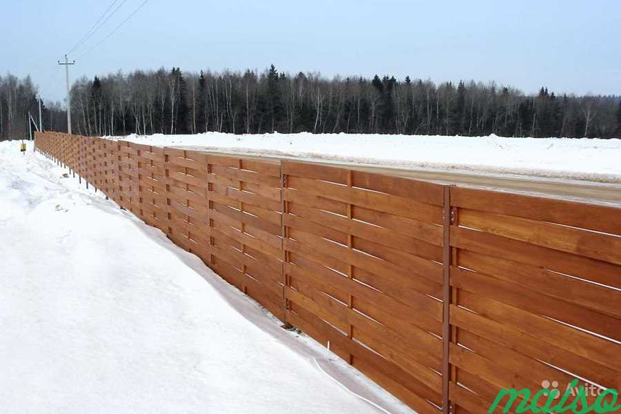 Деревянный забор плетенка садовый, дачный в Москве. Фото 5