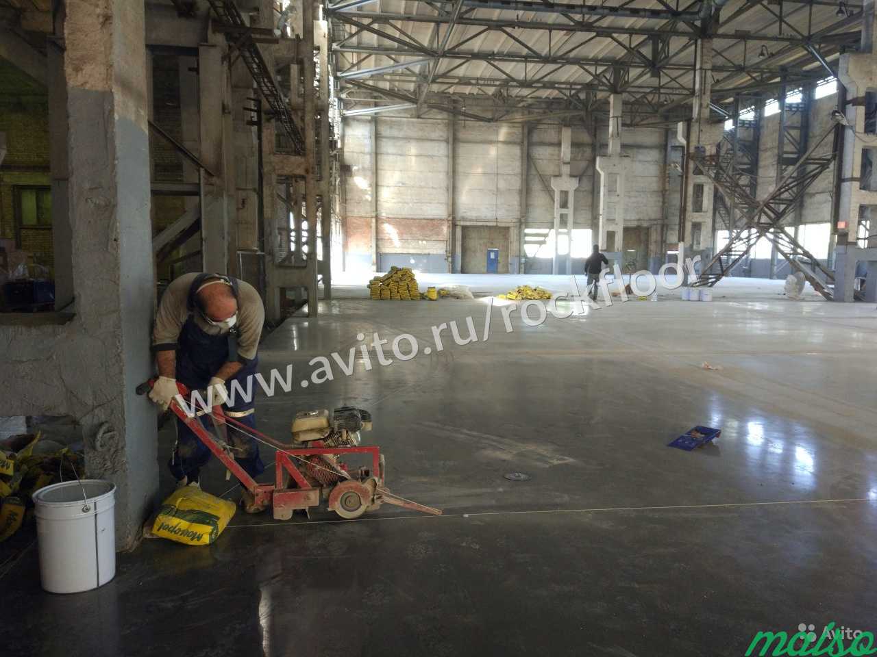 Промышленные полы с полимерным покрытием. Топпинг в Москве. Фото 6