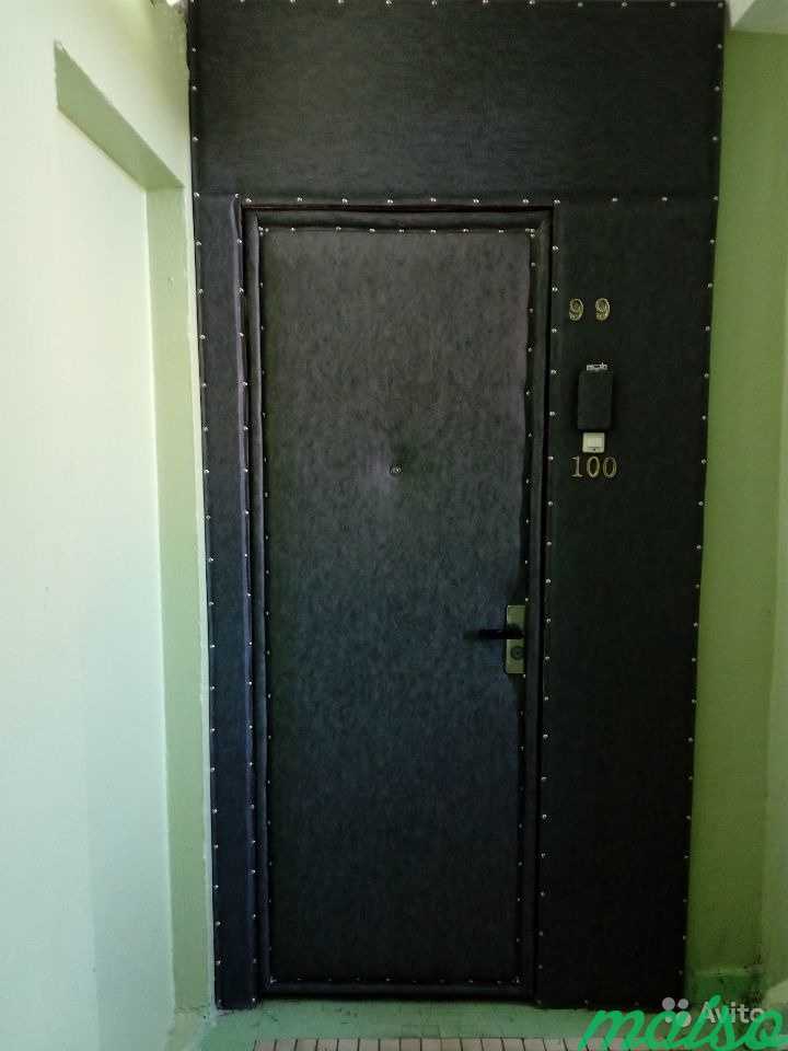 Обивка входных дверей. Шумо и теплоизоляция двери в Москве. Фото 4