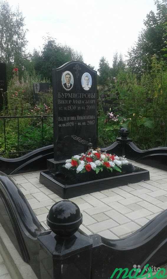 Памятник из гранита на могилу в Москве. Фото 3