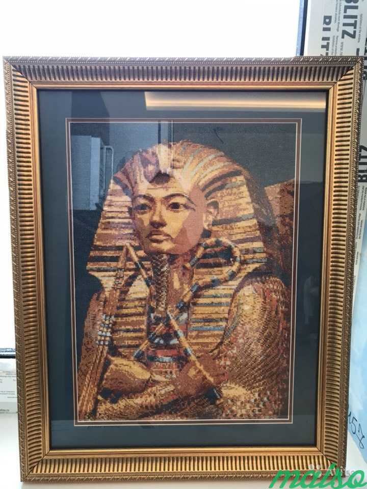 Картина фараон вышивка крестиком в Москве. Фото 1