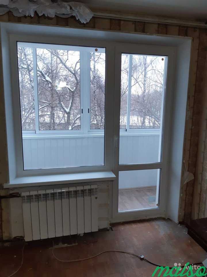 Установка пластиковых окон остекление балконов и л в Москве. Фото 3