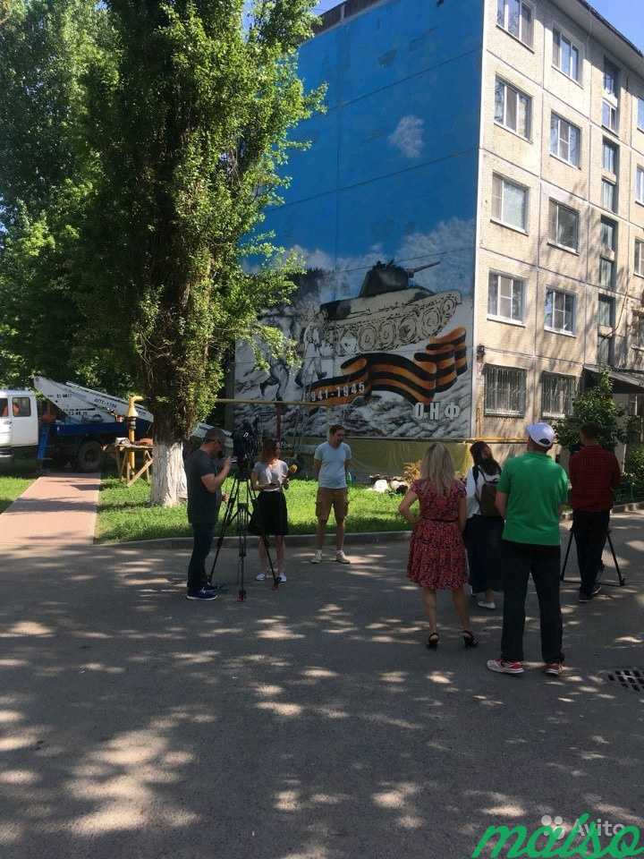 Арт, граффити, оформление стен, фасадов в Москве. Фото 7