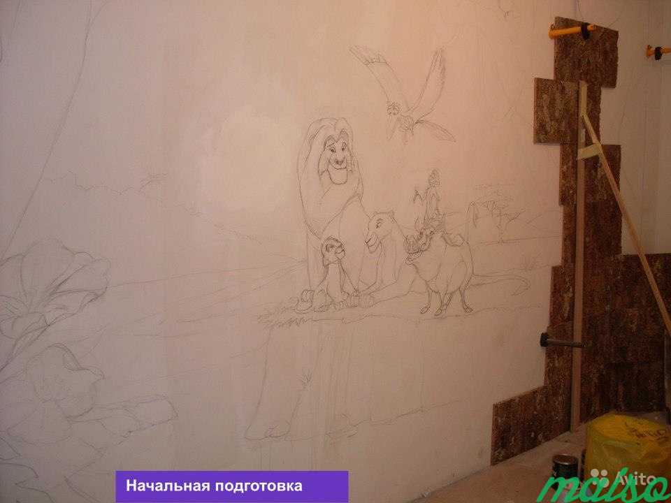 Настенная художественная роспись в Москве. Фото 4