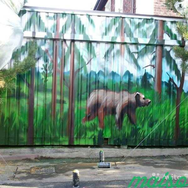 Роспись стен, граффити, картины на заказ в Москве. Фото 4