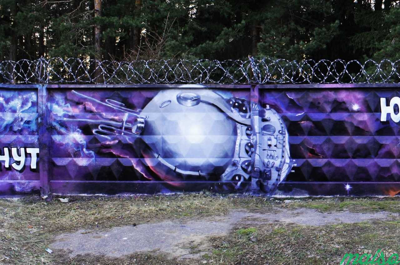 Художественное и граффити оформление в Москве. Фото 3