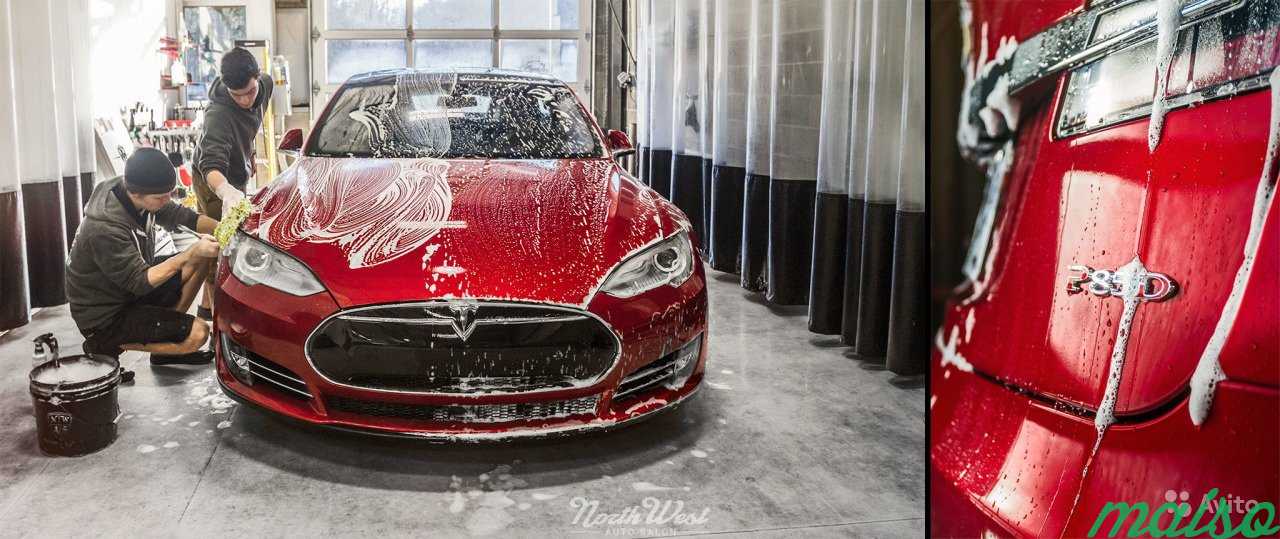 Tesla In Automatic Car Wash