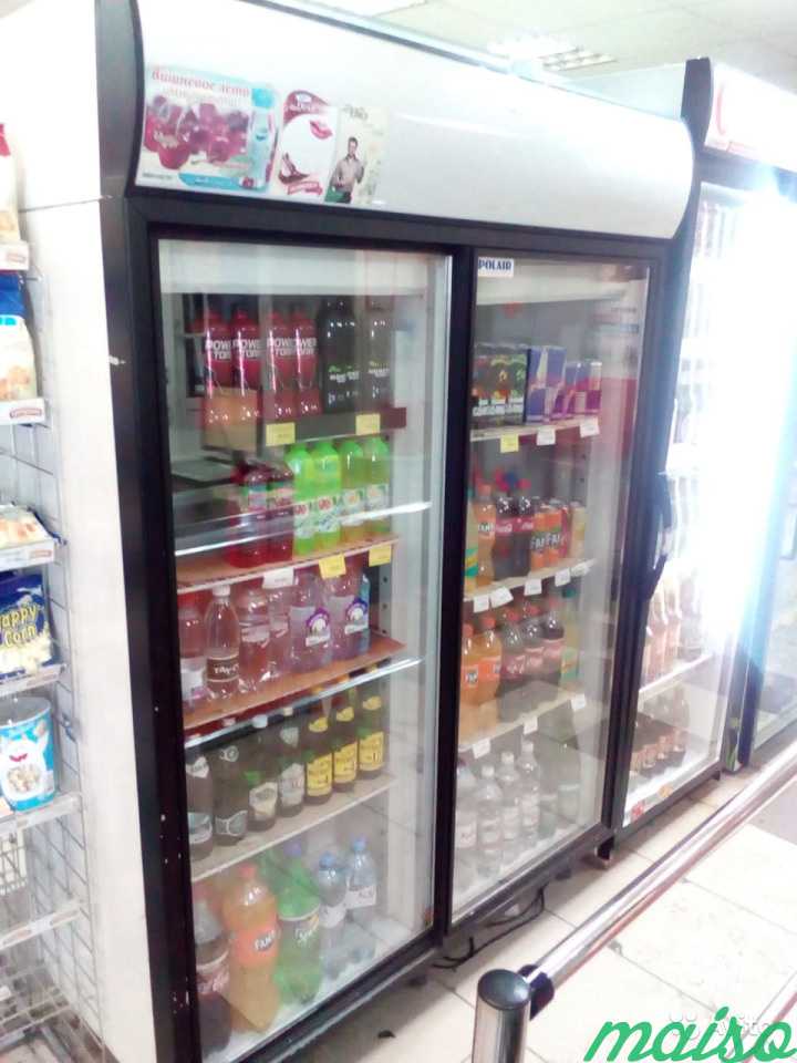 Холодильный шкаф Полаир двухдверный (купе) б/у в Москве. Фото 1