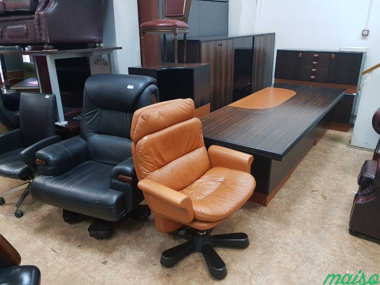Кресло для руководителя, кожа Люкс Б12280 бу в Москве. Фото 3