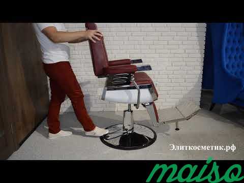 Мужское парикмахерское кресло Barber Red в Москве. Фото 4