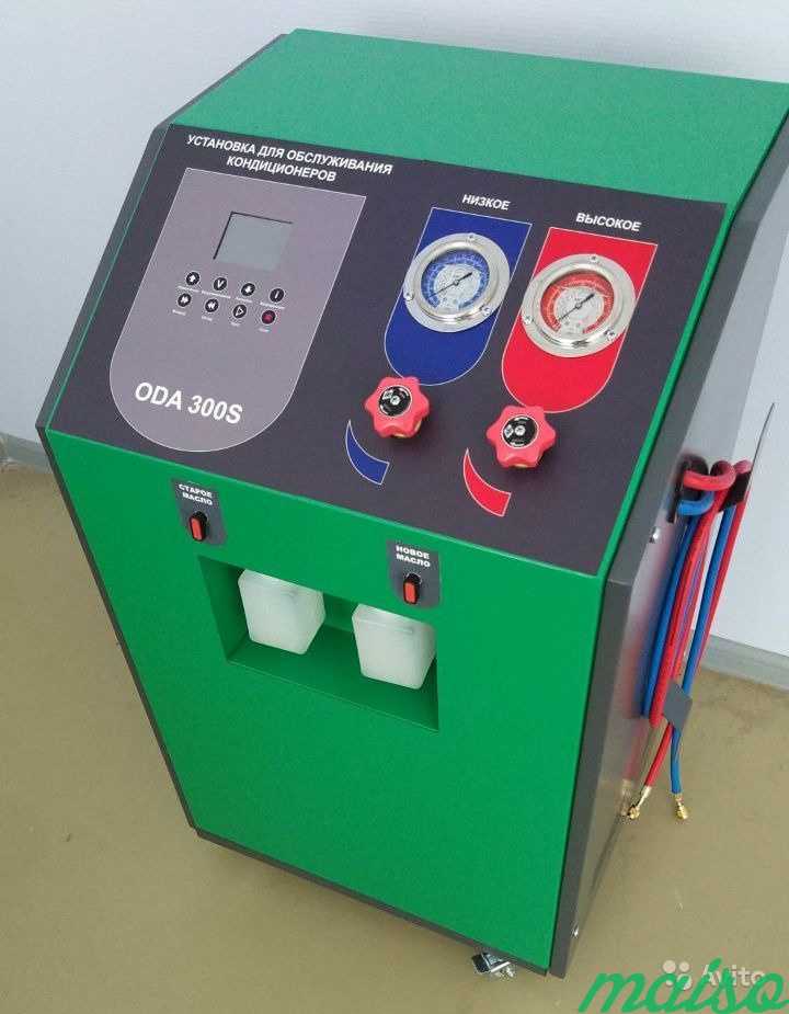 Полуавтоматическая станция для заправки кондиционеров автомобилей газом