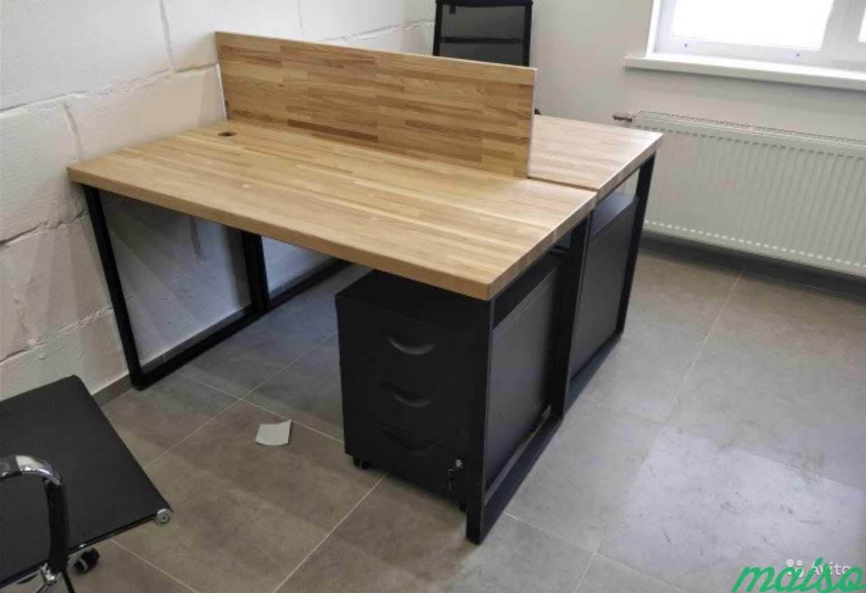 Офисный стол в стиле лофт