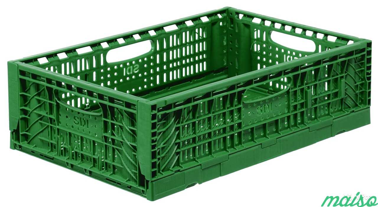 Складной контейнер Ortus 600x400x180мм зеленый в Москве. Фото 1