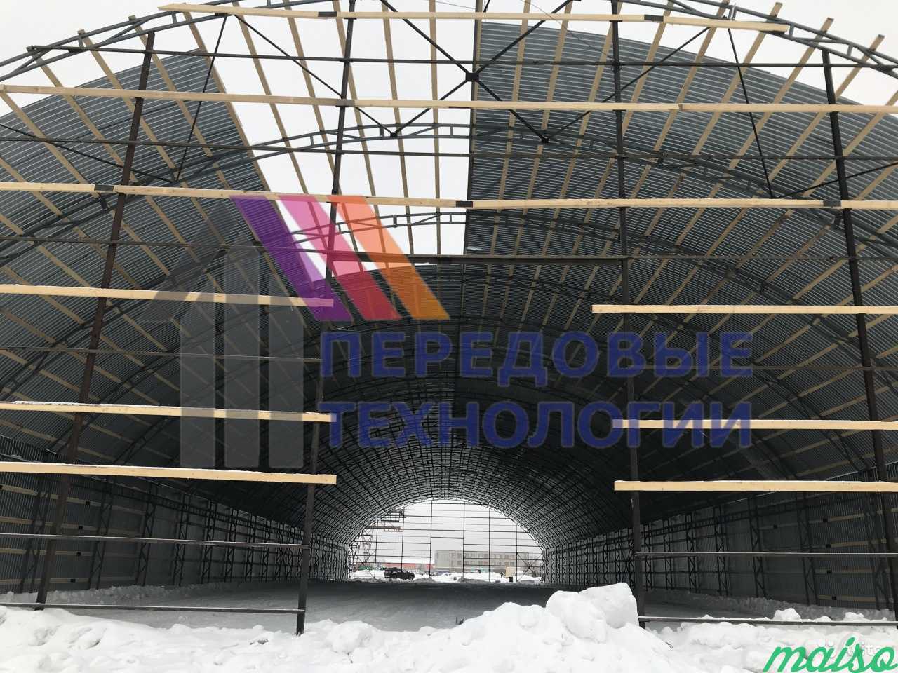 Ангар с вертикальной стойкой 14х40м в Москве. Фото 3