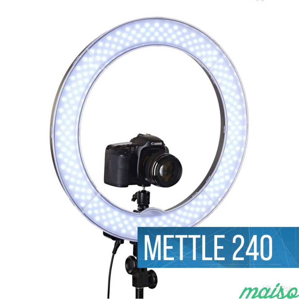 Кольцевая лампа для визажиста Mettle LED 240 RL18 в Москве. Фото 1