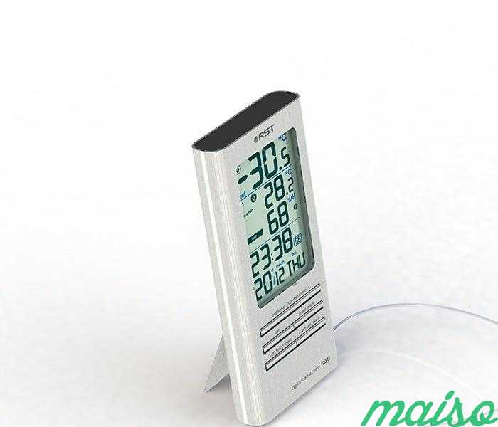 Цифровой термометр-гигрометр IQ312 aluminium в Москве. Фото 6