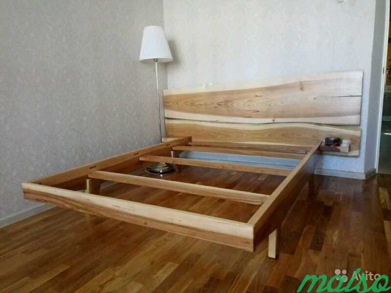 Кровать из массива карагач в Москве. Фото 4
