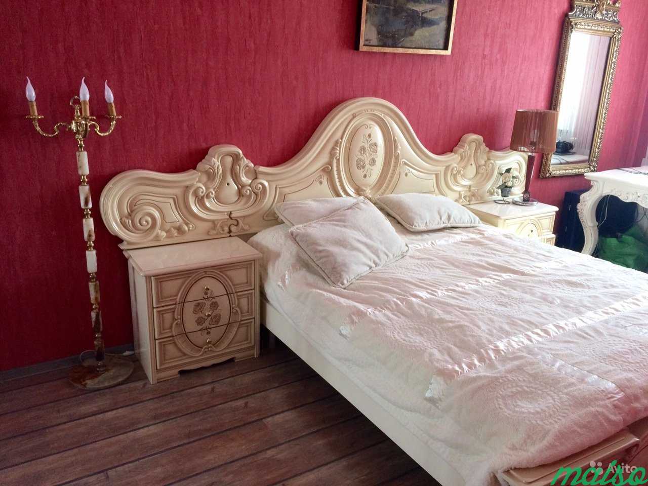 Спальный гарнитур: кровать+тумбы Италия в Москве. Фото 8